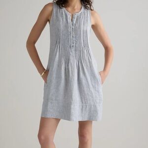Quince Linen Striped Dress